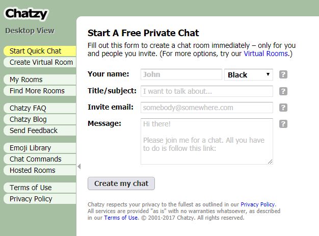 chatzy sex chat room
