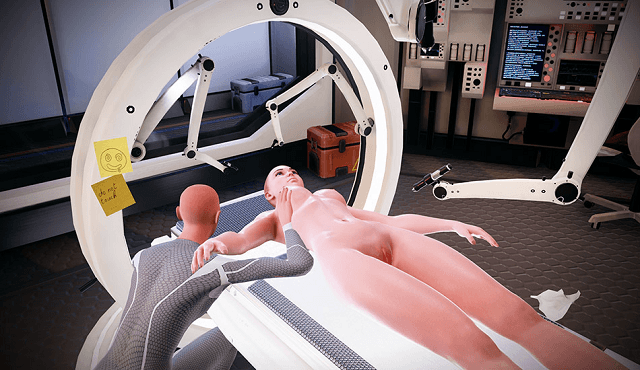sex bot quality assurance, still image from vr porn title