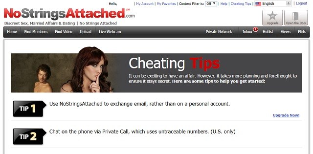 no strings attached cheating tips
