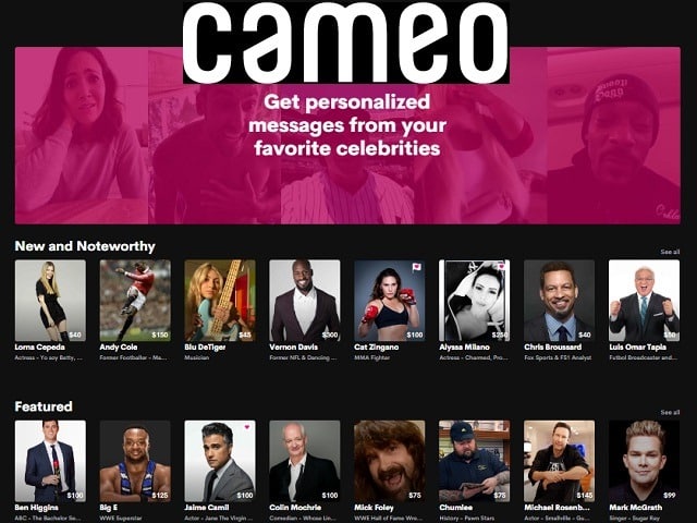 top adult stars on cameo review