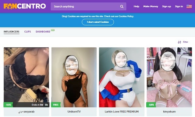 Make money with adult content on FanCentro
