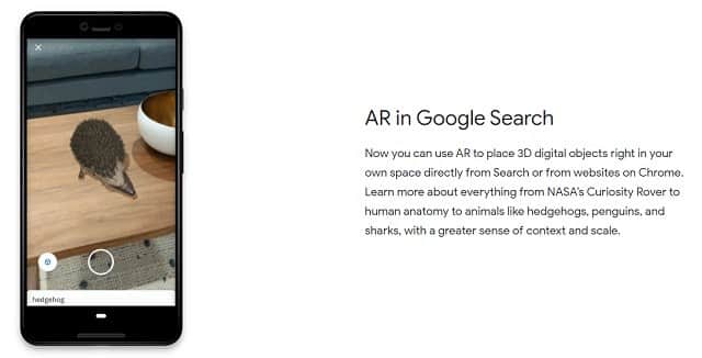 AR in Google Search
