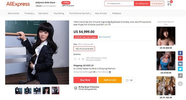 sex dolls of aliexpress high end comparison dolls and prices