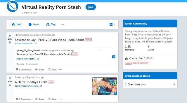 VR Porn on Reddit best subreddits virtual reality porn stash