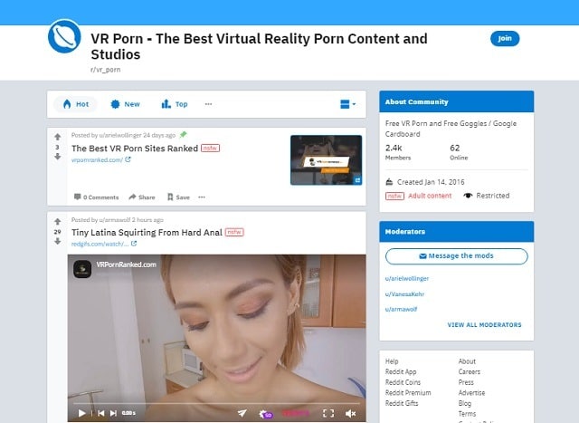 VR Porn on Reddit best subreddits vr porn