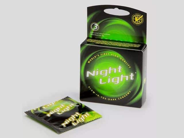 funny condoms glow in the dark