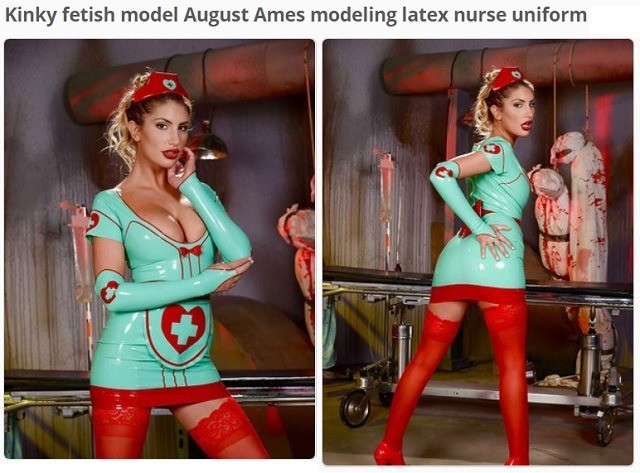 nurse fetish model august ames