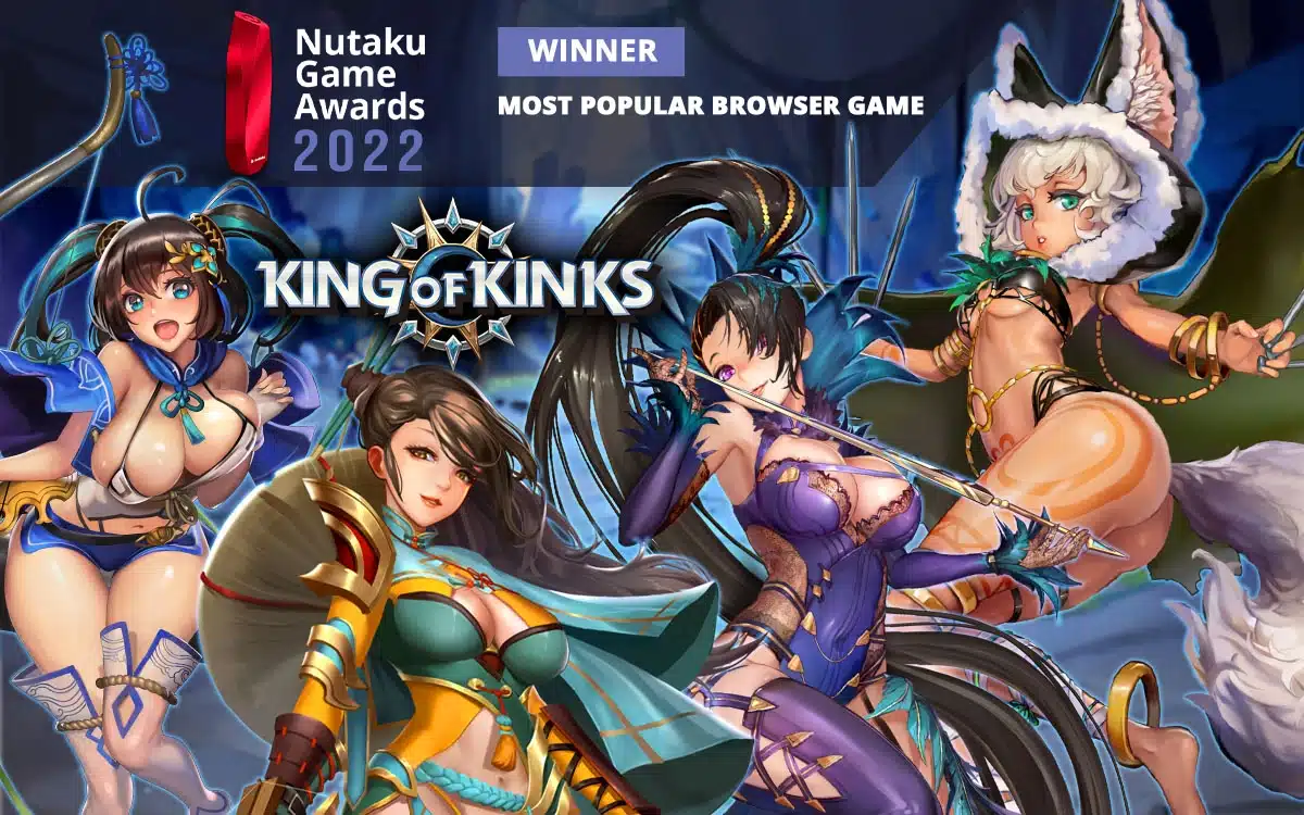 King of Kinks, memilih game browser paling populer di Nutaku 2022 Awards