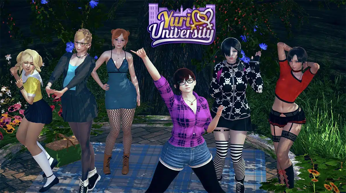 Yuri University lesbian sexgame 